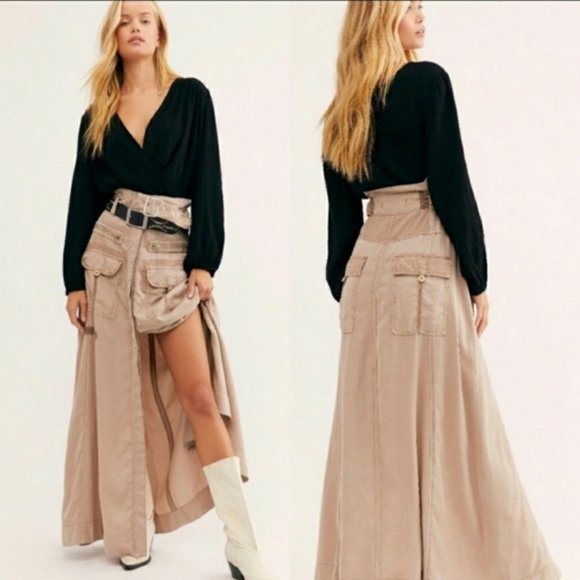 Free People Dresses & Skirts - Free People - The Feeling of Falling Utility Skirt NWOT